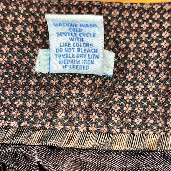 Odille size 4 ruffle mini skirt anthropologie brown academia preppy collegiate - Picture 10 of 13